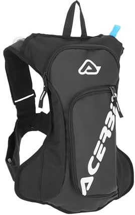 Acerbis Acqua Logo Trinkrucksack 5L Camelbag Motorrad Fahrrad Backpack (Schwarz, Universal)