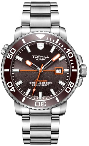 TOPHILL 300M Taucher-Herrenuhr, 316L Edelstahl, Saphir, S280-Uhrwerk, automatische mechanische Uhr, super leuchtende Uhr, TD003G