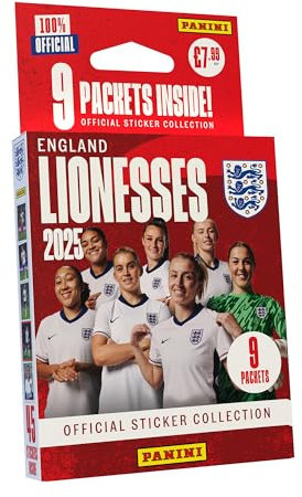 England Lionesses Offizielle Aufkleber-Kollektion 2025 – Multiset