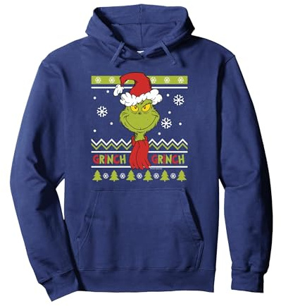 Grinch - Weihnachten Grinch mit Schal Pullover Hoodie