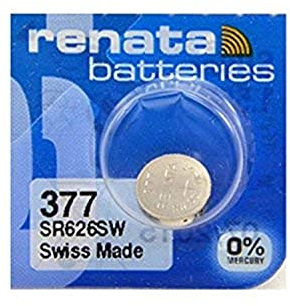 Renata #377 Silver Oxide Battery - 5 Pack