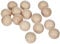 Rayher Rohholz-Kugeln, ungebohrt, 15 mm ø, 15 Stück, Holzkugeln ohne Bohrung, Buchenholz, Holzkugeln ohne Loch, zum Basteln und Bemalen, 6252200