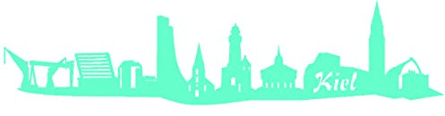 Samunshi® Aufkleber Kiel Skyline Sticker 20 x 4,1cm mint
