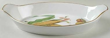 Evesham Gold ROYAL WORCESTER LIPPED OVAL FISH DISH L/S - NEW - EACH -