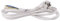 Emos Flexo de Cable de PVC 3 x 0,75 mm, 2 m, Color Blanco, KF de CR2 H05VV-F F3 hy005 de F
