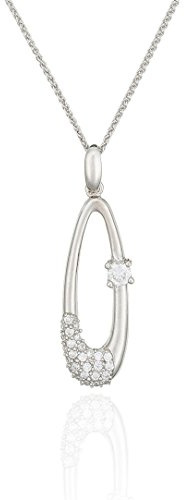 Orphelia Women's Pendant with Chain 925 Sterling Silver with Cubic Zirconia 45 cm Pen – 2082