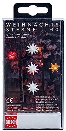 Busch 5414 - DREI weiß leuchtende Weihnachtssterne, Fahrzeug