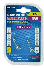 Lampa 58130 Lampada Tubolare, 5 W, 8 x 28 mm