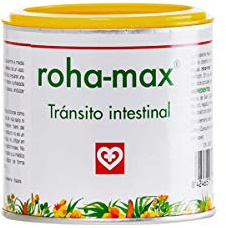Roha MAX - Complemento alimenticio para regular tránsito intestinal, bote 60 g, hojas de sen, aromas de hibisco, regaliz y menta, masticable o infusión, FAES FARMA