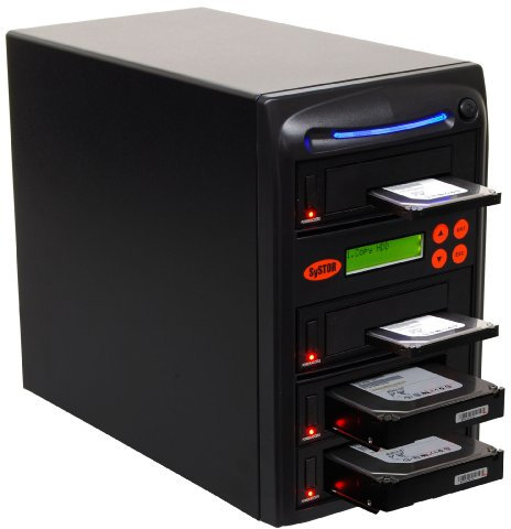 Systor 1 zu 3 SATA 90 MB/s HDD SSD Duplicator/Sanitizer - 3,5-Zoll- und 2,5-Zoll-Festplattenlaufwerk Solid-State-Laufwerk Dual-Port-Hot-Swap (SYS03HDD-DP)