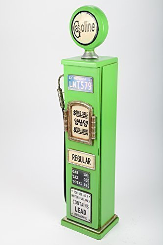 point home Armadietto CD con pompa benzina stile retrò, altezza 105 cm