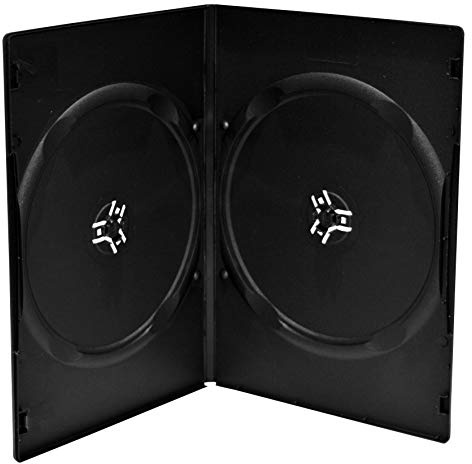 Prodye – Economy Scatole per 2 DVD 's, 7 mm, Nero, 100 pezzi