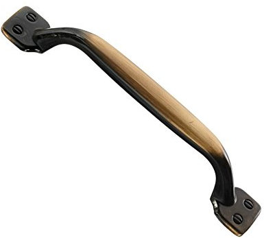 FITTINGSCO Traditional Antique Brass Shaker D Kitchen & Bedroom Cabinet Door Handles
