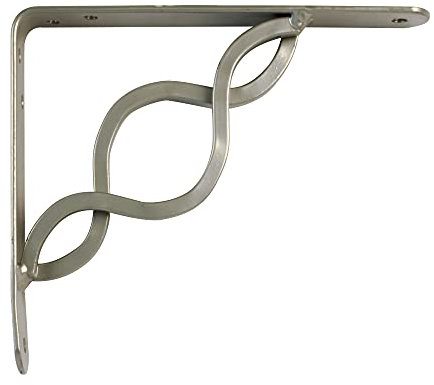 Amig - Équerre d'étagère murale | Console pour étagère | Support étagère en Acier | Coleur: Gris Métallisé | Dimensions: 150 x 125 | Poids max.: 195 kg