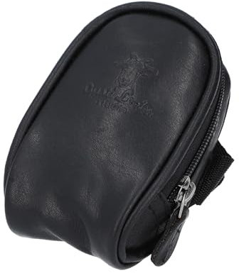 Gusti Satteltasche Leder - UDO B. Schlauchtasche mit wasserfestem Fahrradtasche für Werkzeug Ledertasche Schwarz Leder