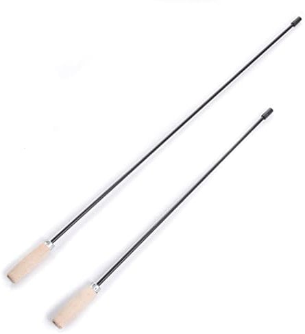 rg-vertrieb Schubstange Putzstab starr Kesselstab Stab für Kaminbesen Bürste (77cm+107cm)
