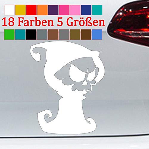 Sensenmann Comic Aufkleber Tot Death Grusel Sticker Decal JDM 18 Farben 5 Größen