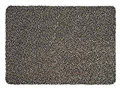WohnDirect Magic Mat 50x75cm, Grau-Taupe-meliert - Ultra Saugstarke, Waschbare und Rutschfeste Fußmatte aus Mikrofaser - Sehr dünn, passt unter fast jede Türe