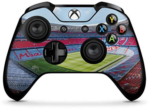 DeinDesign Skin kompatibel mit Microsoft Xbox One X Controller Folie Sticker FC Bayern München FCB Stadion