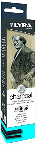 LYRA Holzkohle-Set, 10-teilig, Zeichnen & Skizzieren, ideal für Profis & Studenten