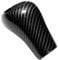 MoreChioce Auto Schaltknauf Abdeckung Trim, Manuell Automatik Schaltknauf Griff Carbon Fiber Getriebekopf Auto Schaltknauf Cover Schaltknauf Schutzhülle Kompatibel mit A C E G W204 W212,Schwarz