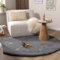 FRAAI | Home & Living Hochflor Teppich Rund - Comfy Supreme Anthrazit - Shaggy, Einfarbig - Modern, Skandinavisch - Wohnzimmer, Esszimmer, Schlafzimmer - Fellteppich - Carpet