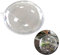 10 palline piatte di Natale, trasparenti, rotonde, piatte, in plastica trasparente, ornamenti natalizi per Natale, Capodanno, matrimoni, decorazioni per feste