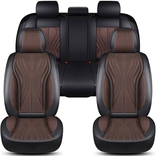 Schonbezüge Sitzbezüge Komplettset für VW Golf Bj 1997-06 in Schwarz/Braun FM7