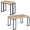 IDMarket - Mesa consola extensible Toronto para 6 personas, 140 cm, diseño industrial