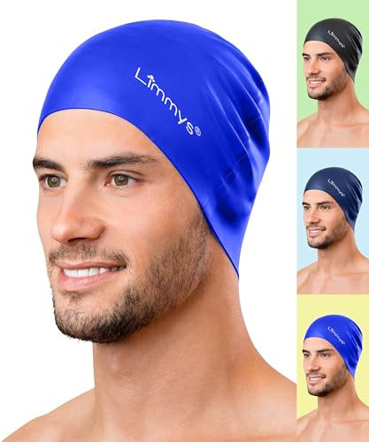 Limmys Premium Badekappe für Damen & Herren – Weiche Silikon Badehaube für Erwachsene – Bequeme, Stromlinienförmige Passform, Chlorresistent, Hypoallergen, Schwimmhaube für Training & Freizeit