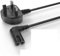 Figure 8 Power Lead 3M - 3 Meter - 2-Pin 90 Degree Angle IEC C7 Universal UK Plug Power Cable - Compatible Figure 8 cable for PS5, Xbox Series X, Smart LED TV, Samsung TV, LG TV, Sony TV