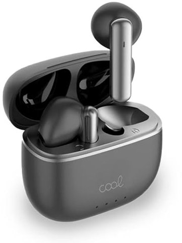 Auriculares Stereo Bluetooth Dual Pod Earpods Cool Gen LCD Negro