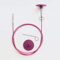 KnitPro K10645 Kabel, Legierter Stahl, Lila, 100cm