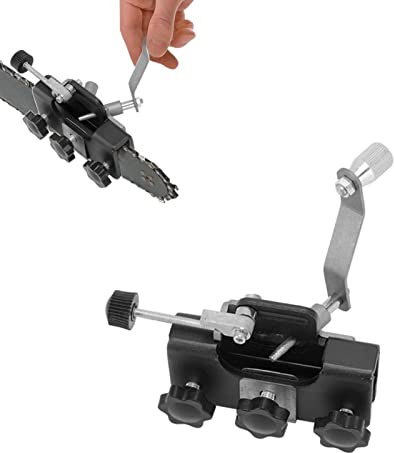 Gabarit D'affûtage de Chaîne de Tronçonneuse pour Scies à Chaîne et Scies électriques Bûcheron, Jardinier (Le noir)