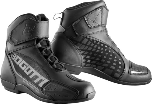 Bogotto GPX WR 2.0 wasserdichte Motorrad Schuhe, schwarz, 36 | Wasserdicht