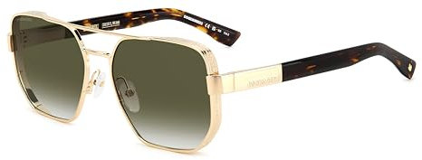 Dsquared Unisex D2 0083/s Sunglasses, 06J/9K Gold Havana, 58