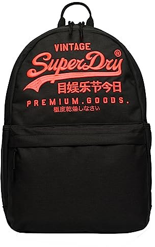 Superdry Damen Heritage Montana Rucksack Schwarz Meliert 1SIZE