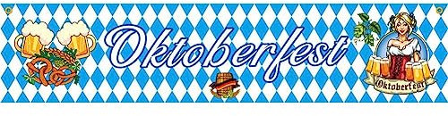 Luxylei Oktoberfest-Schild, Banner, Partyzubehör, Deutsche Oktober-Mottoparty-Dekoration, Deutsches Bayerisches Oktoberfest-Schild, Banner, Partyzubehör
