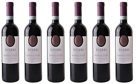 Batasiolo, BARBERA D'ALBA DOC, Vino Rosso Fermo Secco, Sapore Equilibrato Vintage - Confezione da 6