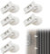 Lot de 10 clips de rideau de douche avec ventouse, protection contre les éclaboussures, il suffit d'appuyer sur le mur pour la maison, blanc
