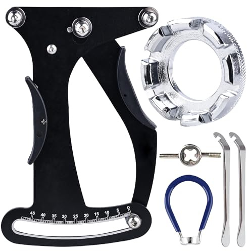 TOATELU Clé à rayons de vélo - Outil de voltmètre professionnel - Tendeur de rayons - Clé à rayons universelle - Mesure précise - Clé à rayons en alliage d'aluminium pour pneus de vélo - Noir