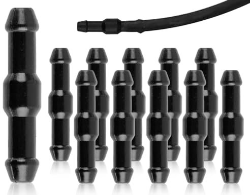 Lhbwhiz 10 Stück Auto Schlauchverbinder,Verbinder Scheibenwaschanlage Schlauch,Universal Wischwasserschlauch,Spritzwasserschlauch Adapter,Isolierschlauch,unterdruckschlauch,fur auto(Schwarz)
