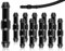 Lhbwhiz 10 Stück Auto Schlauchverbinder,Verbinder Scheibenwaschanlage Schlauch,Universal Wischwasserschlauch,Spritzwasserschlauch Adapter,Isolierschlauch,unterdruckschlauch,fur auto(Schwarz)