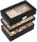 Seelux Jewellery Tray, Stackable Jewellery Box & Drawer Organiser, Black