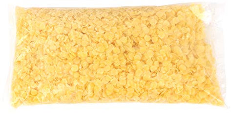 Gelb-weiße Bienenwachspellets, 500 G, Bienenwachs, Bienenwachs Selbstgemachte Kerzen, Lebensmittelechtes Bienenwachs die Selbstgemachte Lippenbalsam-Seifenherstellung