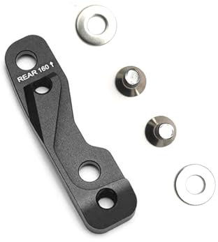 MIEBA Flat Mount Bremssattelhalterung Adapter vorne - 0F/20F (vorne 140/vorne 160) / hinten - 20F (hinten 160) für SRAM Disc Brack Bremssattel (Rear-20F)