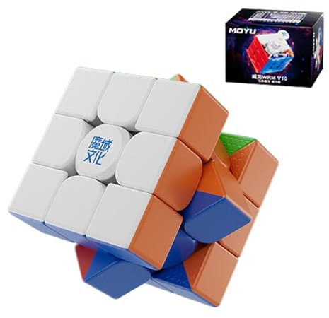 Moyu WRM V10 Speed Cube, 3x3 Magnetic Magic Cube, moyu v10 Puzzle Cube Suitable for Competition Training and Birthday Gifts(Matte Version)