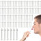 Lot de 100 bâtonnets de cire nasale pour le nettoyage des narines et l'épilation des poils du nez - Pour hommes et femmes - Blanc