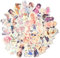 50 Stück - Anime Manga Erotik Aufkleber Stickerset, Hentai Comic Girls, Lingerie, Pornographisch, Nudes, unzensierte babes, teens, solo female, 4-8 cm
