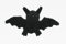Cornelißen 1017230 Doudou aimanté en peluche chauve-souris Noir